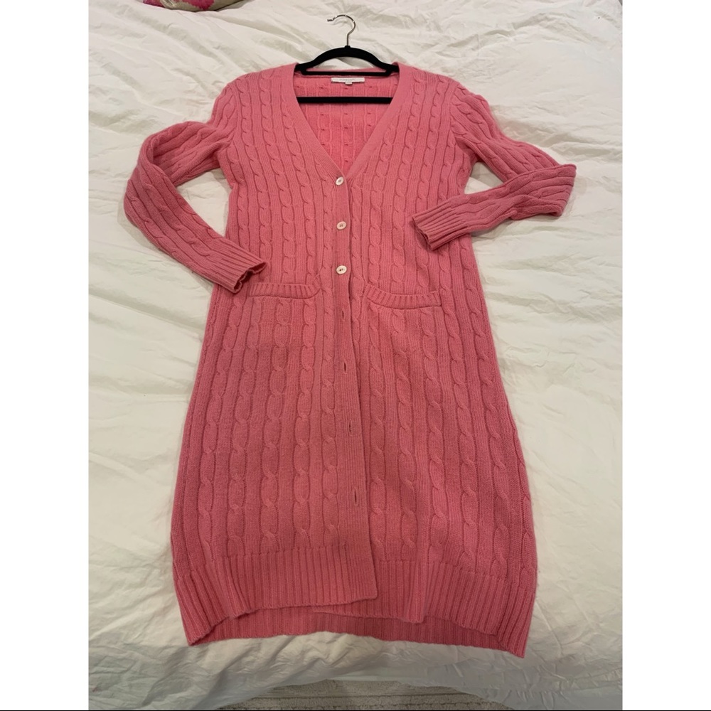 Marigot long sleeve cable knit cardigan sweater
